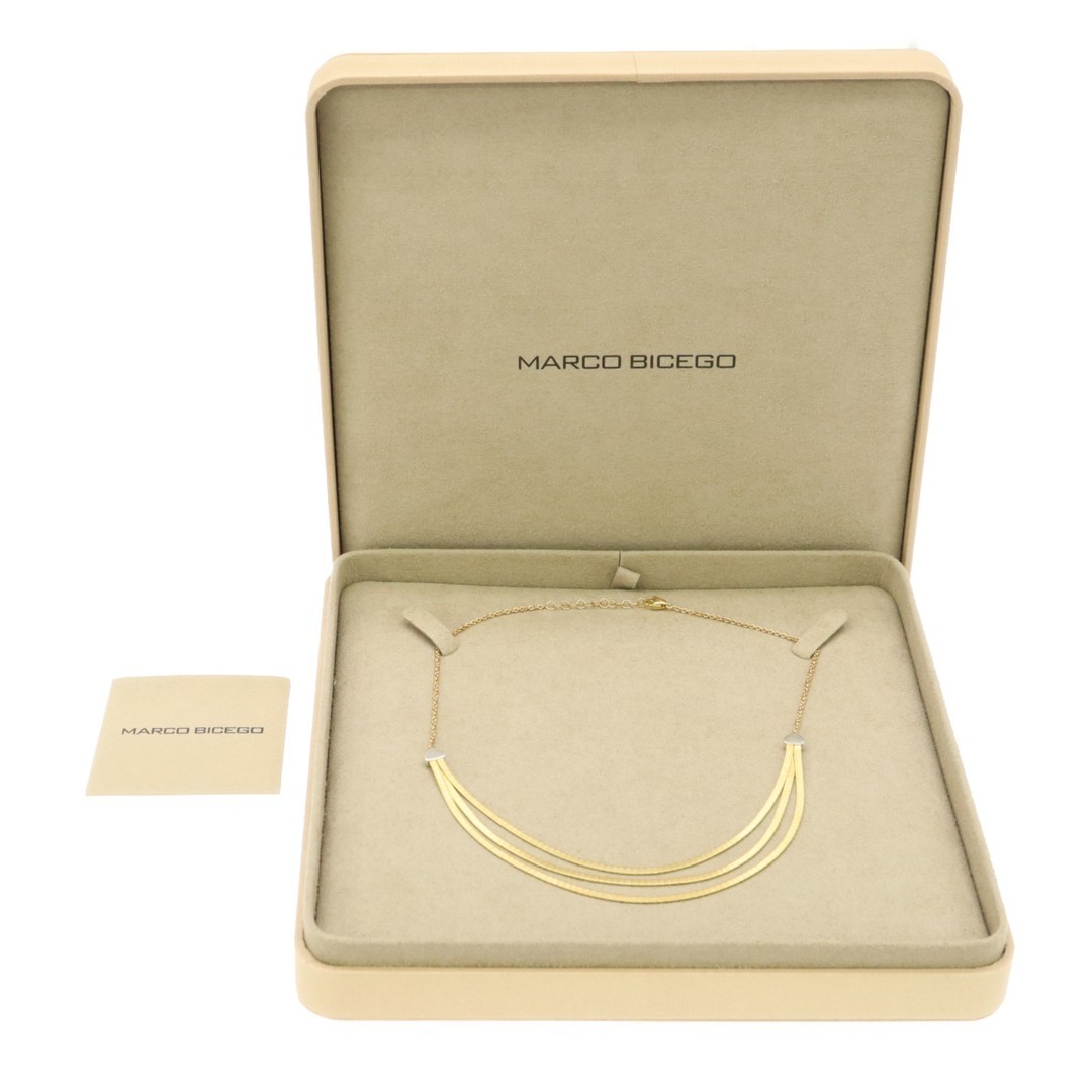 MARCO BICEGO Yellow Gold 18K & Diamond Necklace Total Length 17.3 in With Case