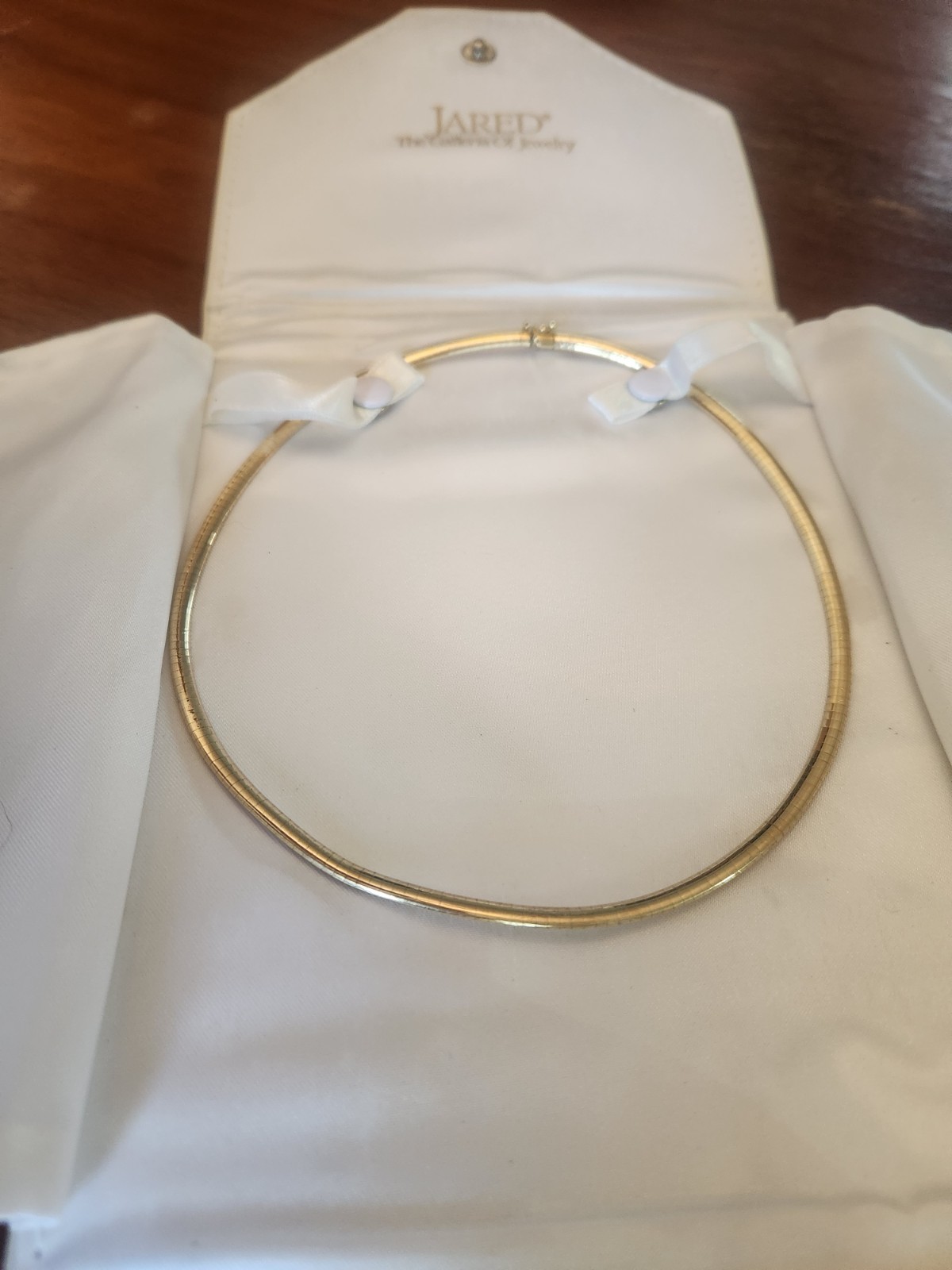 Jared 14K Yellow Gold 4mm Omega Necklace Chain 16″ Italy 16.9g