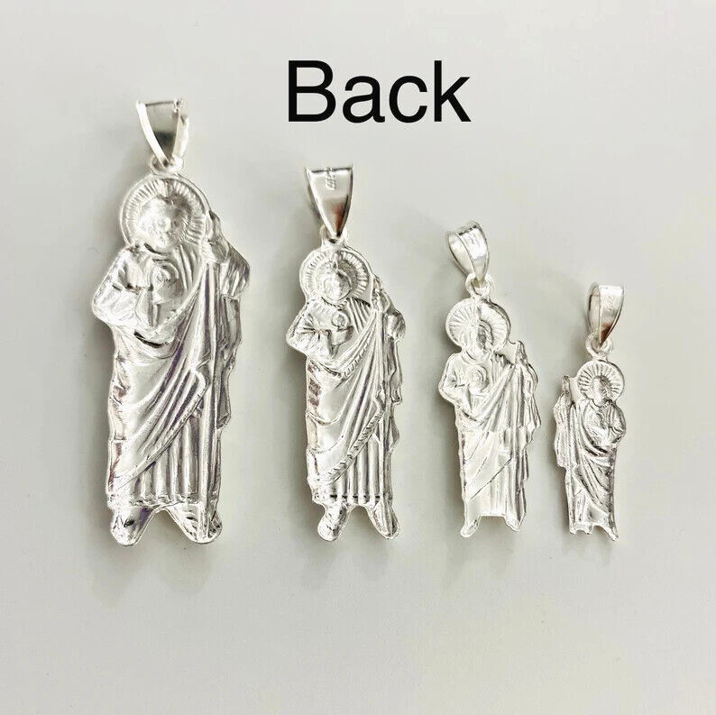 925 Sterling Silver Saint Jude Thaddeus Pendant, 925 Silver Jude – P155