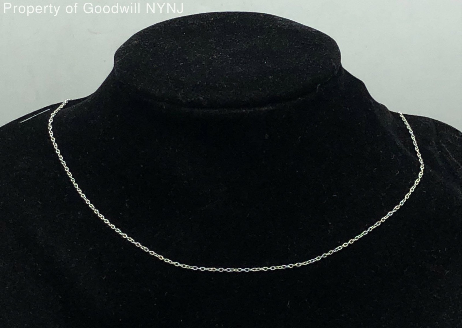 Suati Sterling Silver 925 Cable Link Chain Necklace 18″ 0.65mm 0.93g