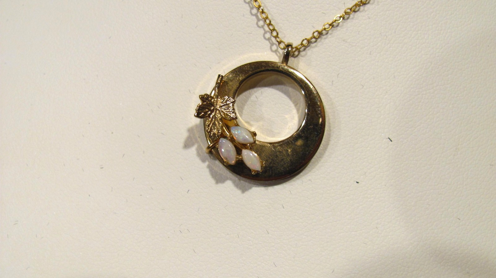 Vintage dec CURTIS 14K GF Pendant On original dec 14K GF Necklace Chain 18″