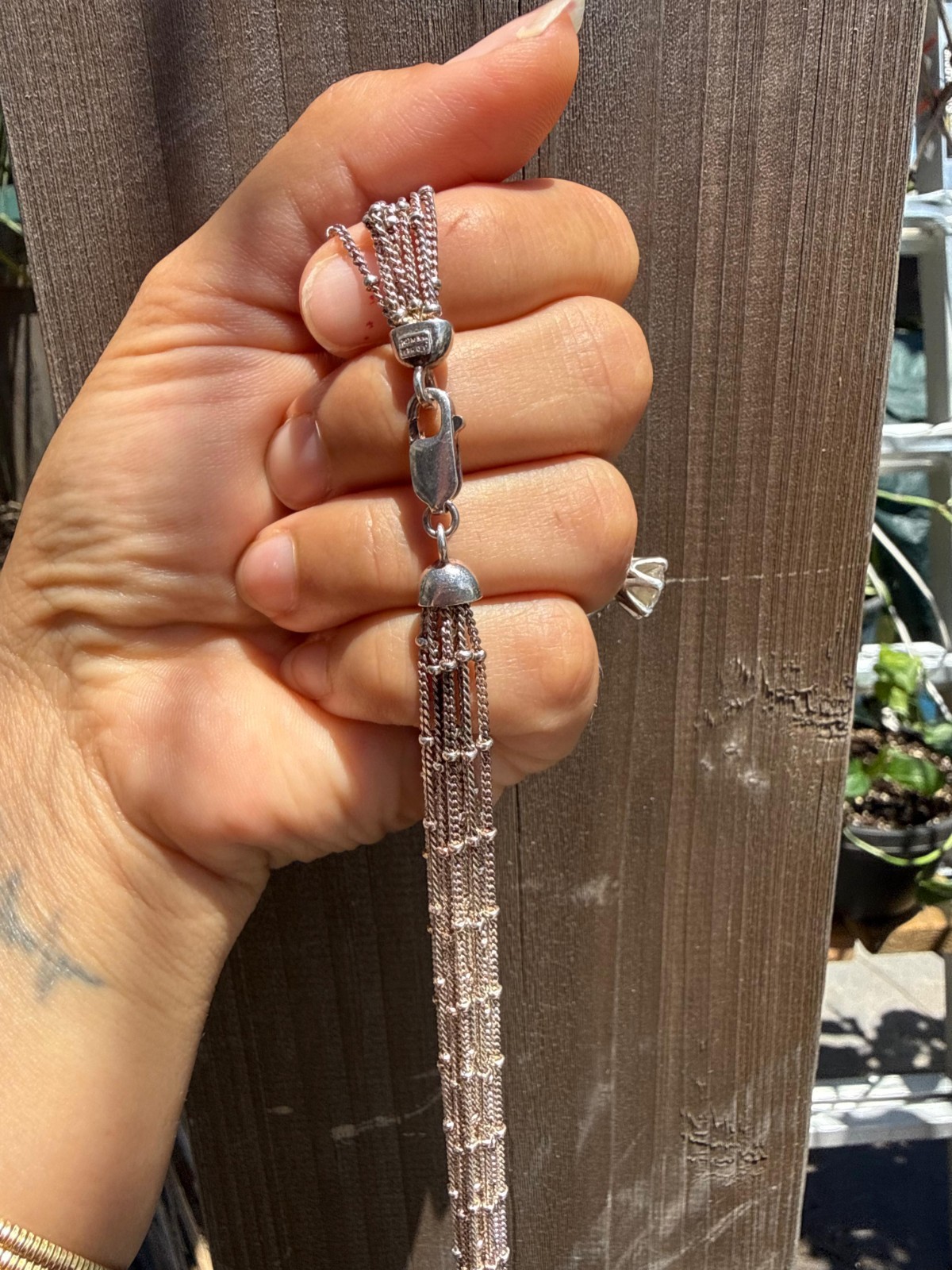 Milor Italy 925 Sterling Silver Multi Strand Necklace Layered Vintage Style