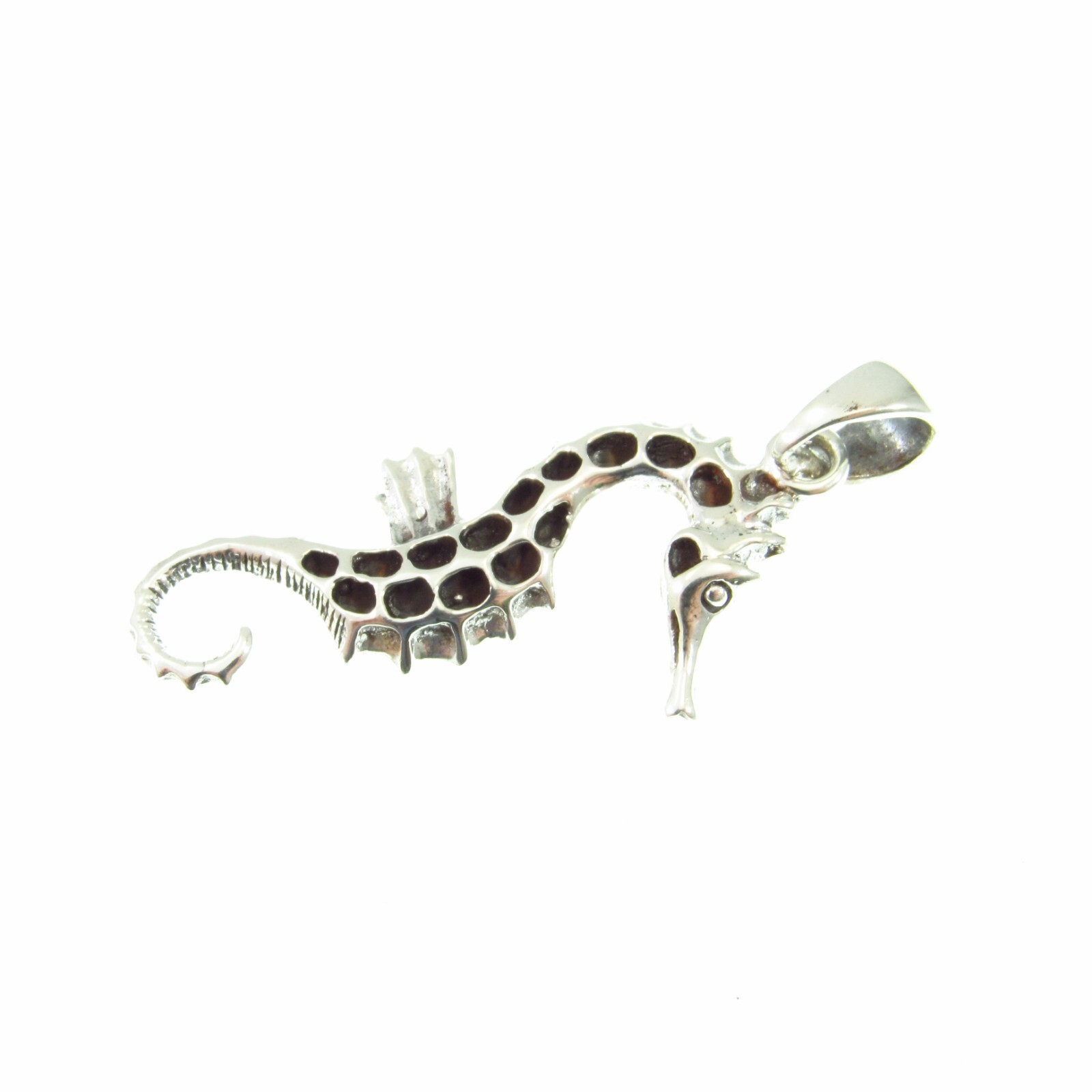 Handcrafted 925 Sterling Silver Marine/Nautical Seahorse Horse Fish Pendant