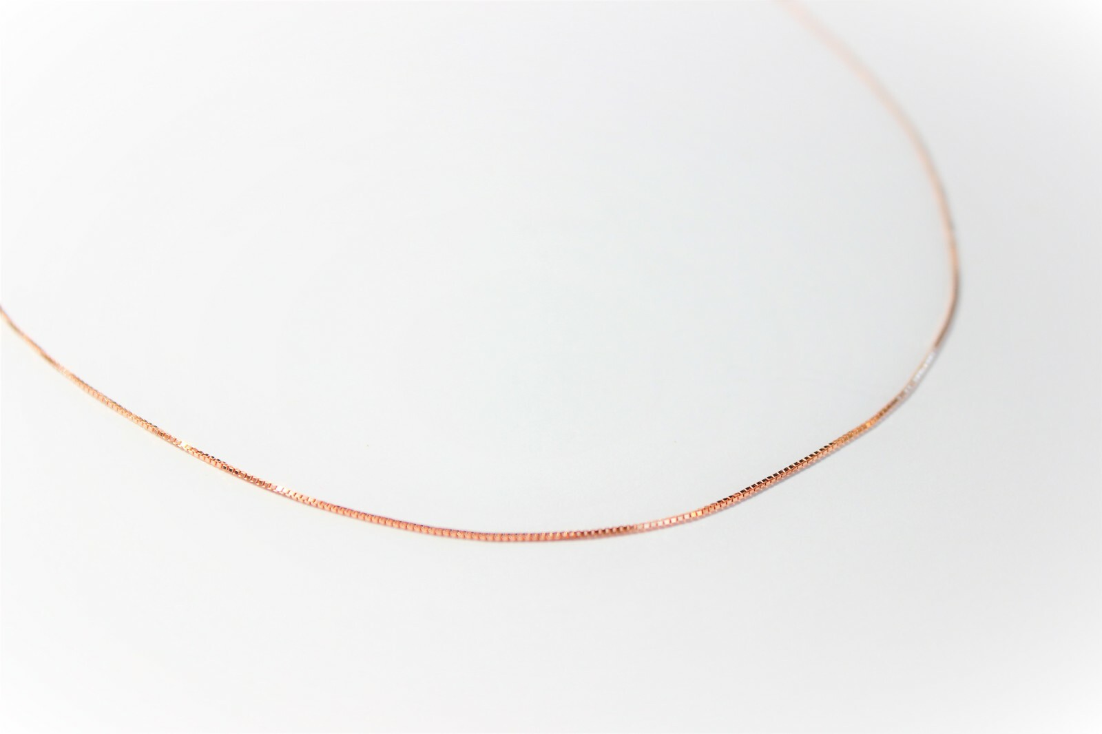 10K Solid Rose Gold Rolo (1mm) & Box (0.6mm) Chain 16-24″