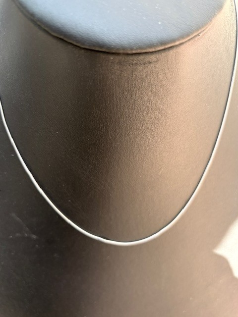 14K White Gold Neck Snake Chain Necklace