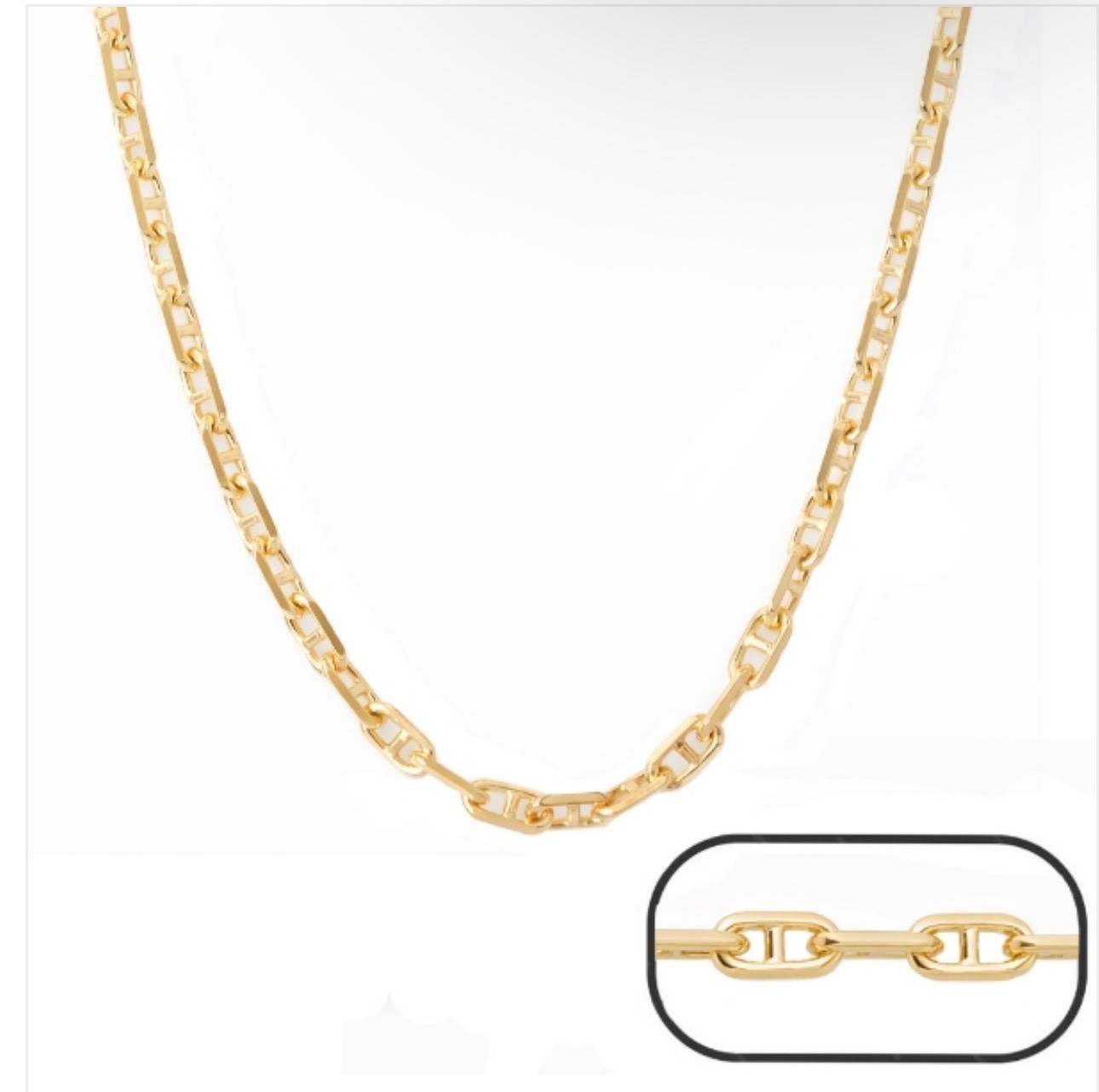 20 INCHES 14K GOLD 2.15MM ANCHOR CHAIN
