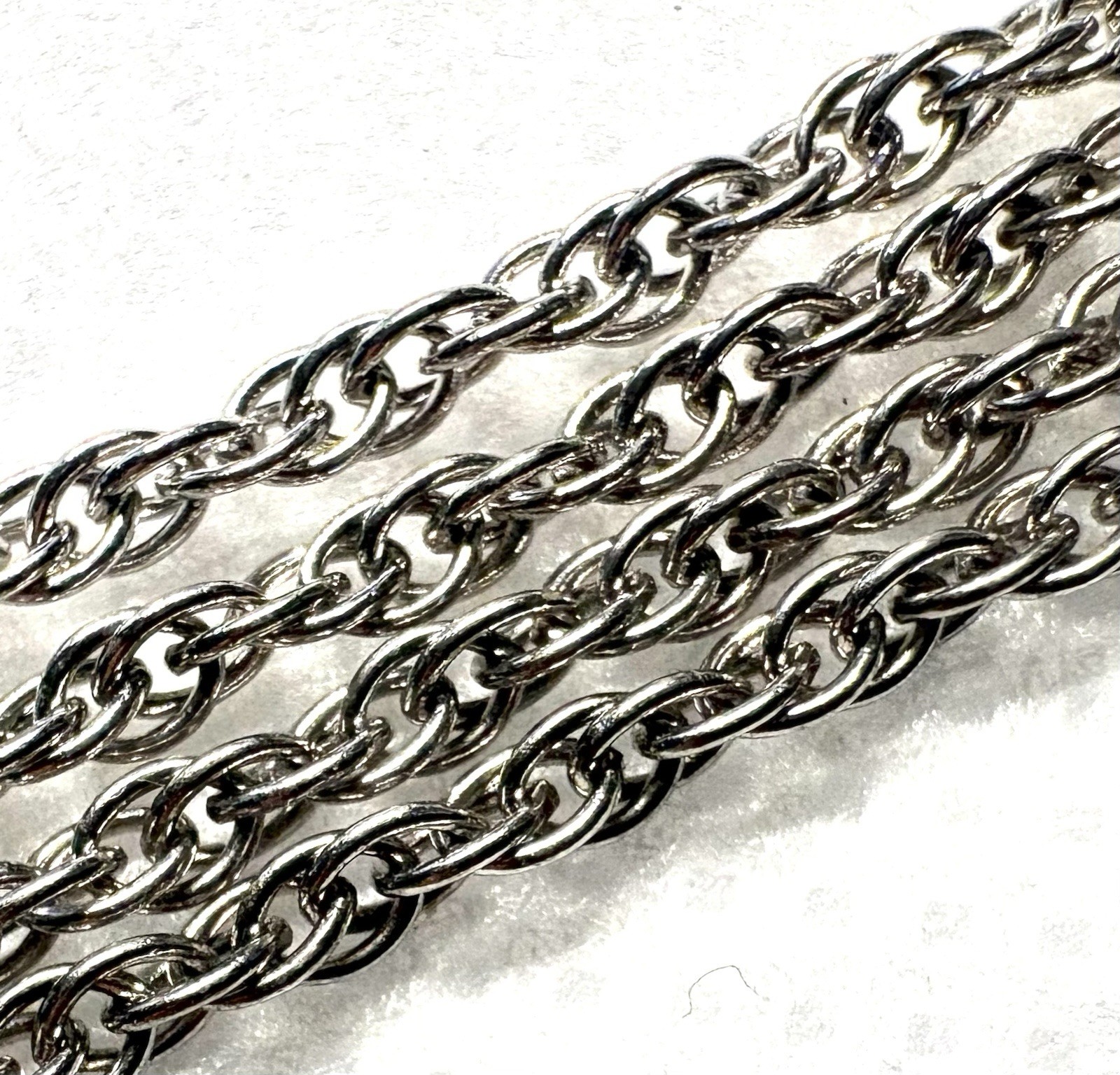 K62 – Twisted Rope Cable Chain 925 Sterling Silver 19” Necklace 2mm 3.10g
