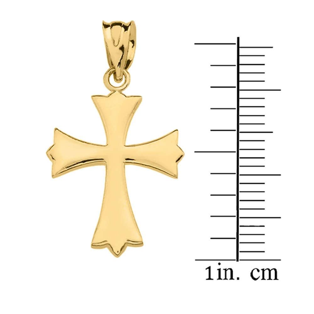 Gold Roman Catholic Pendant Necklace (Available in Yellow/Rose/White Gold)