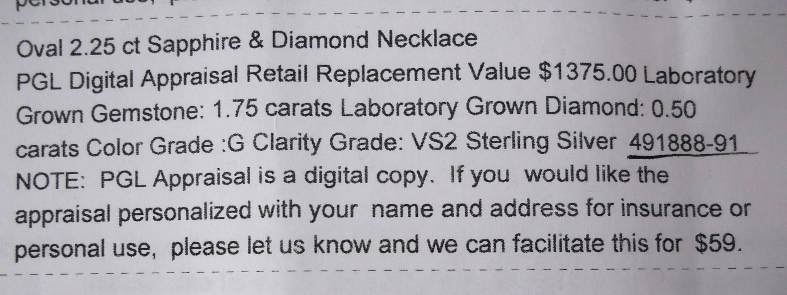 2.25 Ct Oval Sapphire and Lab Created Diamond Halo 925 Silver 18 in Necklace