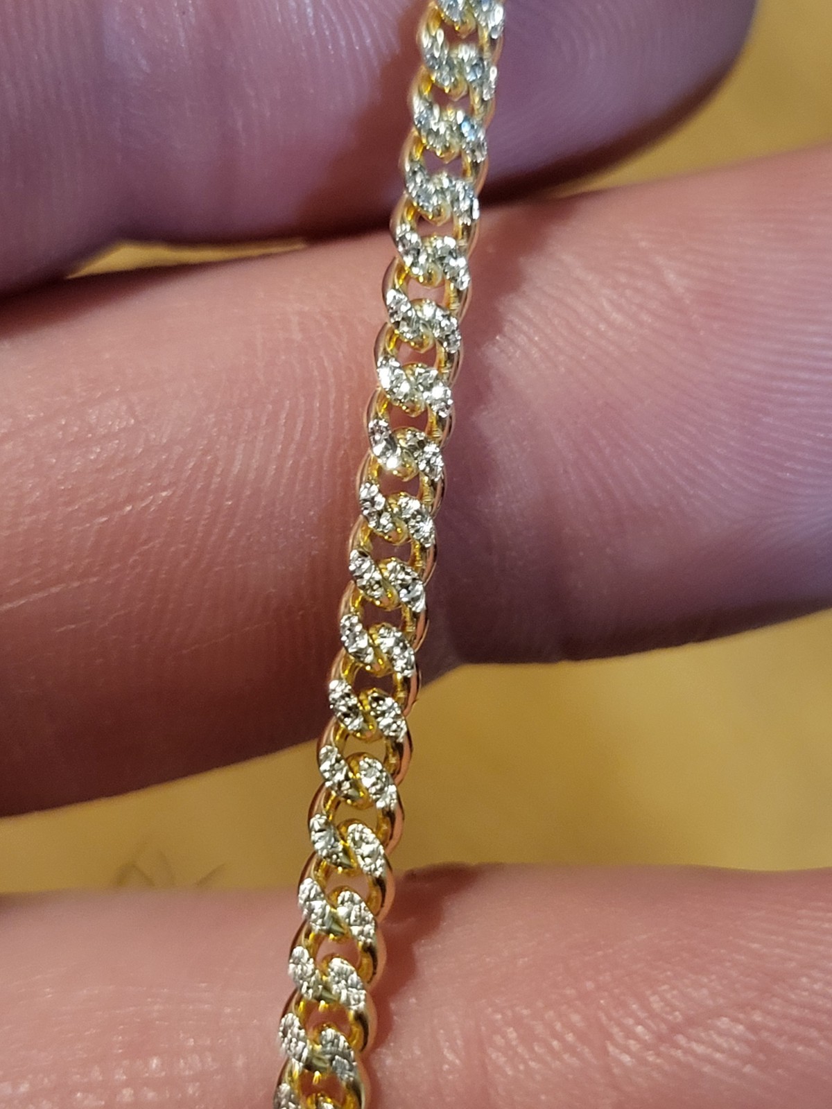18″ Gorgeous 14k Vermiel On 925 Silver DIAMOND CUT 💎 3mm GORGEOUS 🇮🇹 ITALIAN