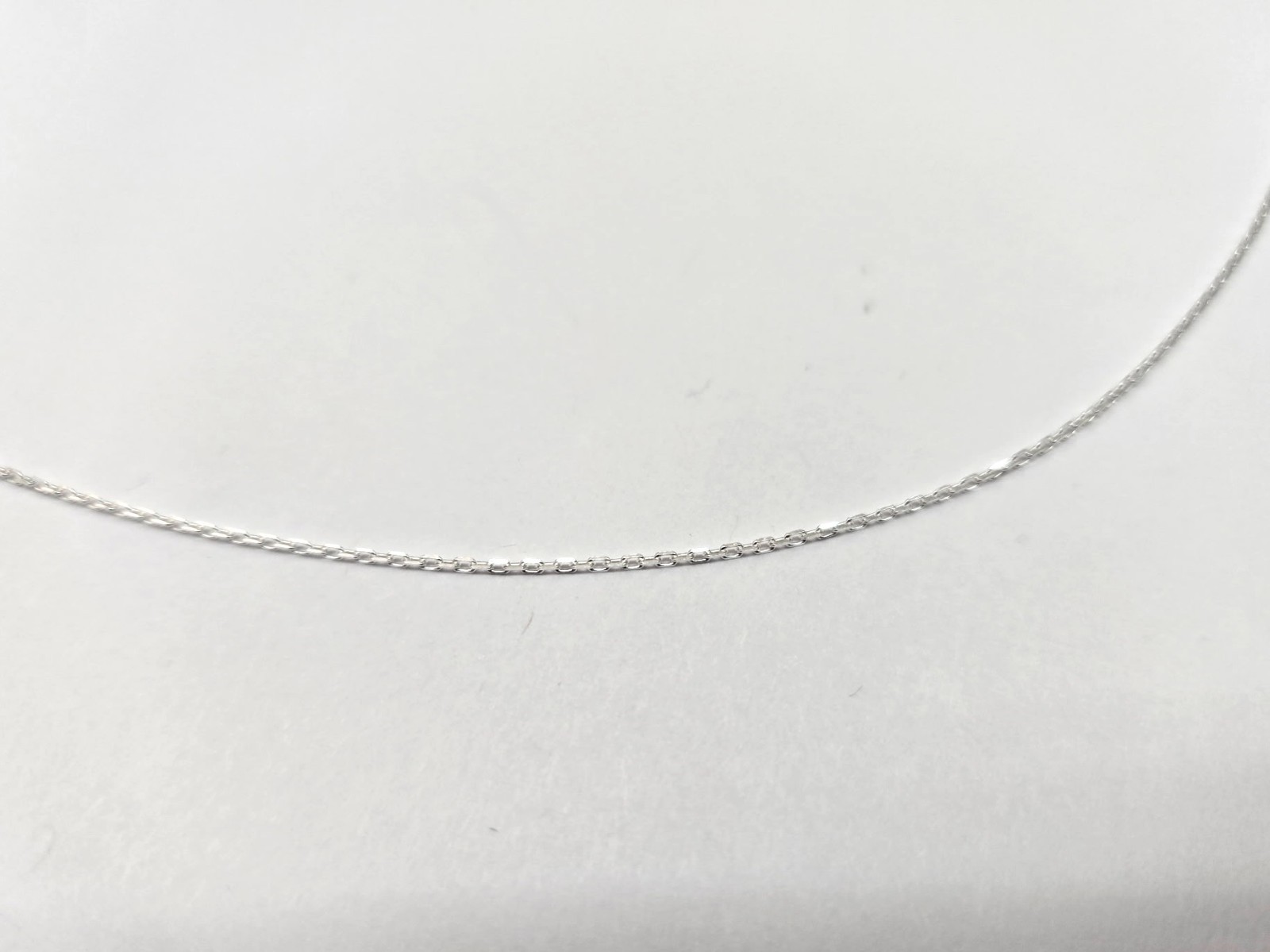 925 Sterling Silver Thin Beveled Boston Cable Link Chain Necklace 1mm 18″ to 24″