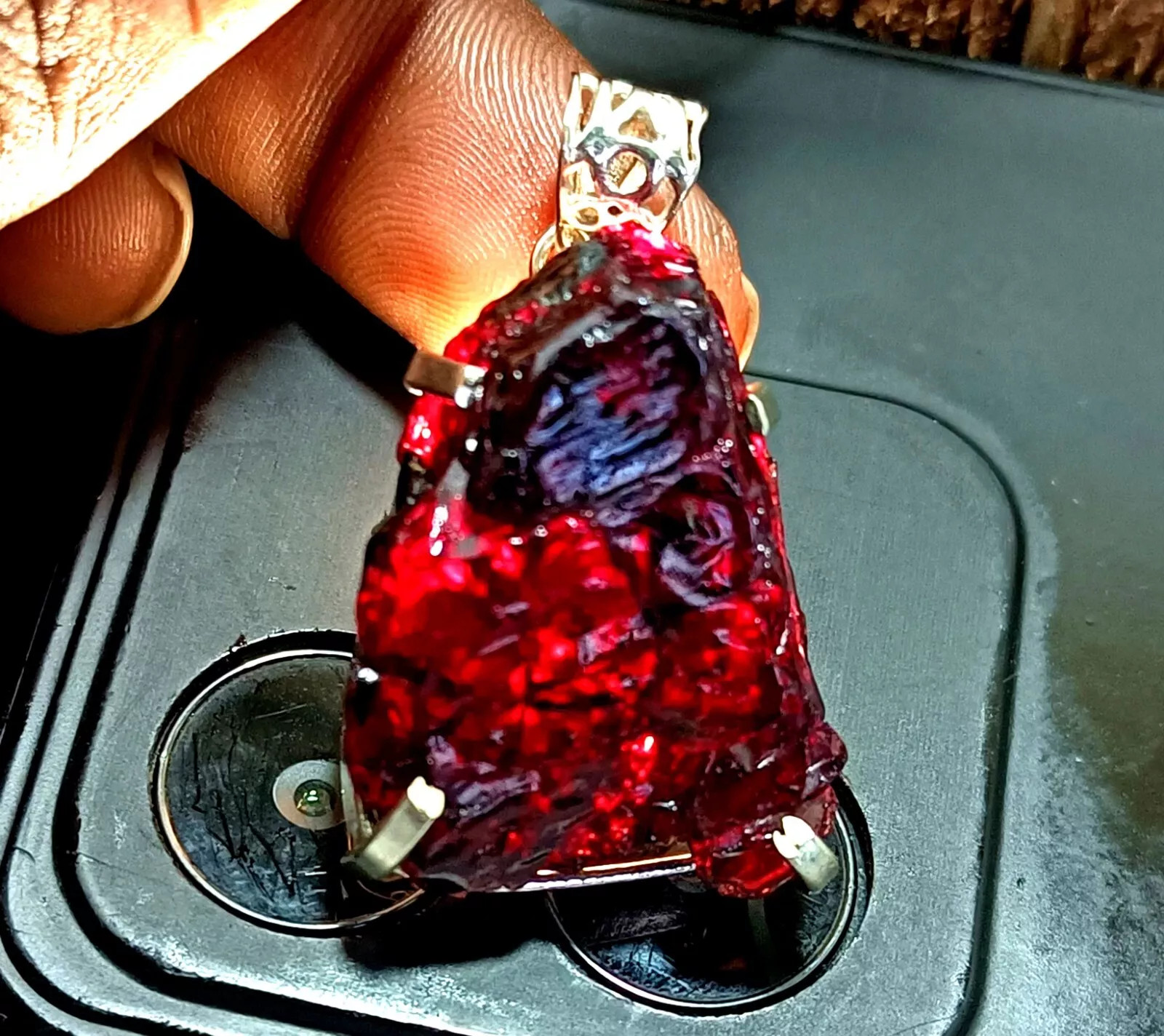 GIE Certified 92.74 Ct Natural PAINITE 925 Solid Silver Pendant LOOSE Gemstone