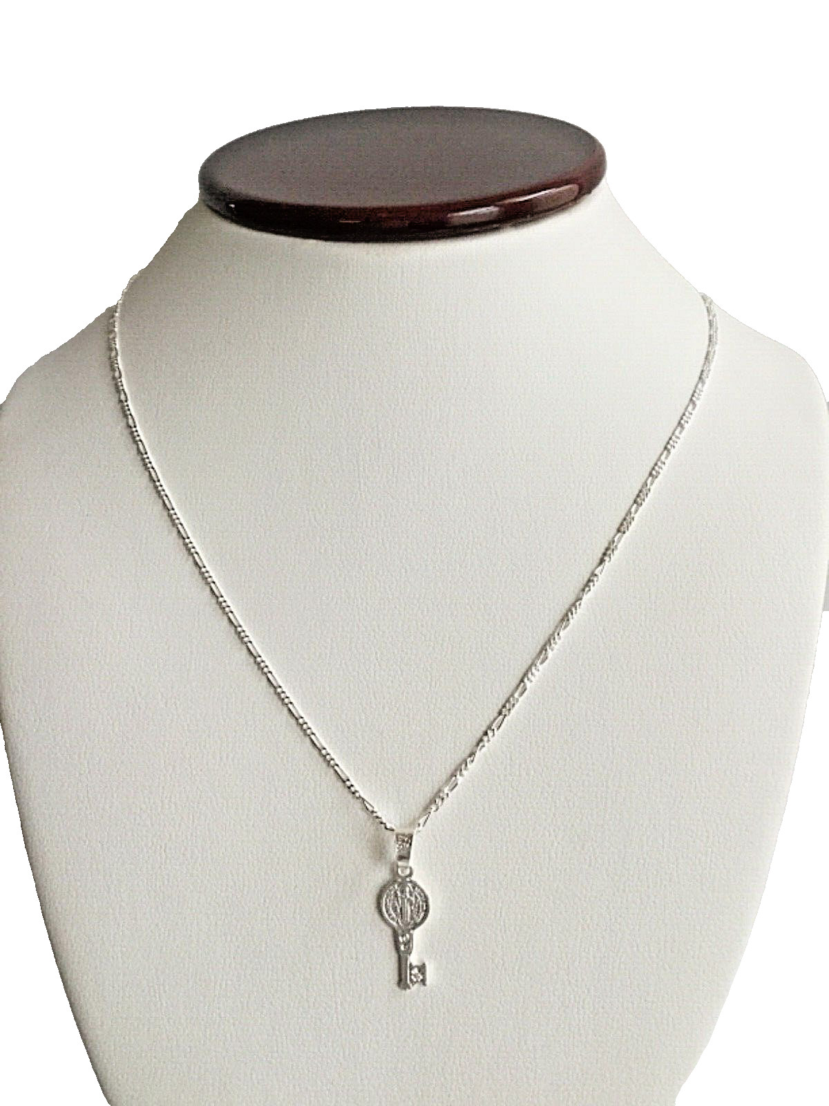 925 STERLING SILVER SAINT BENEDICT KEY 20″/CADENA DE SAN BENITO LLAVE-20″-22X8mm