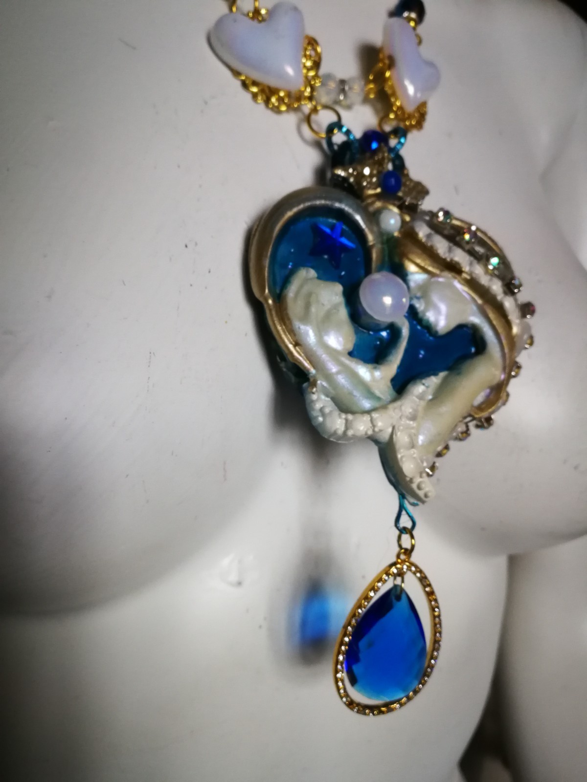 Luxury Fine Jewelry Statement Necklace Pendant Charm Belle Epoque Maternity Bib