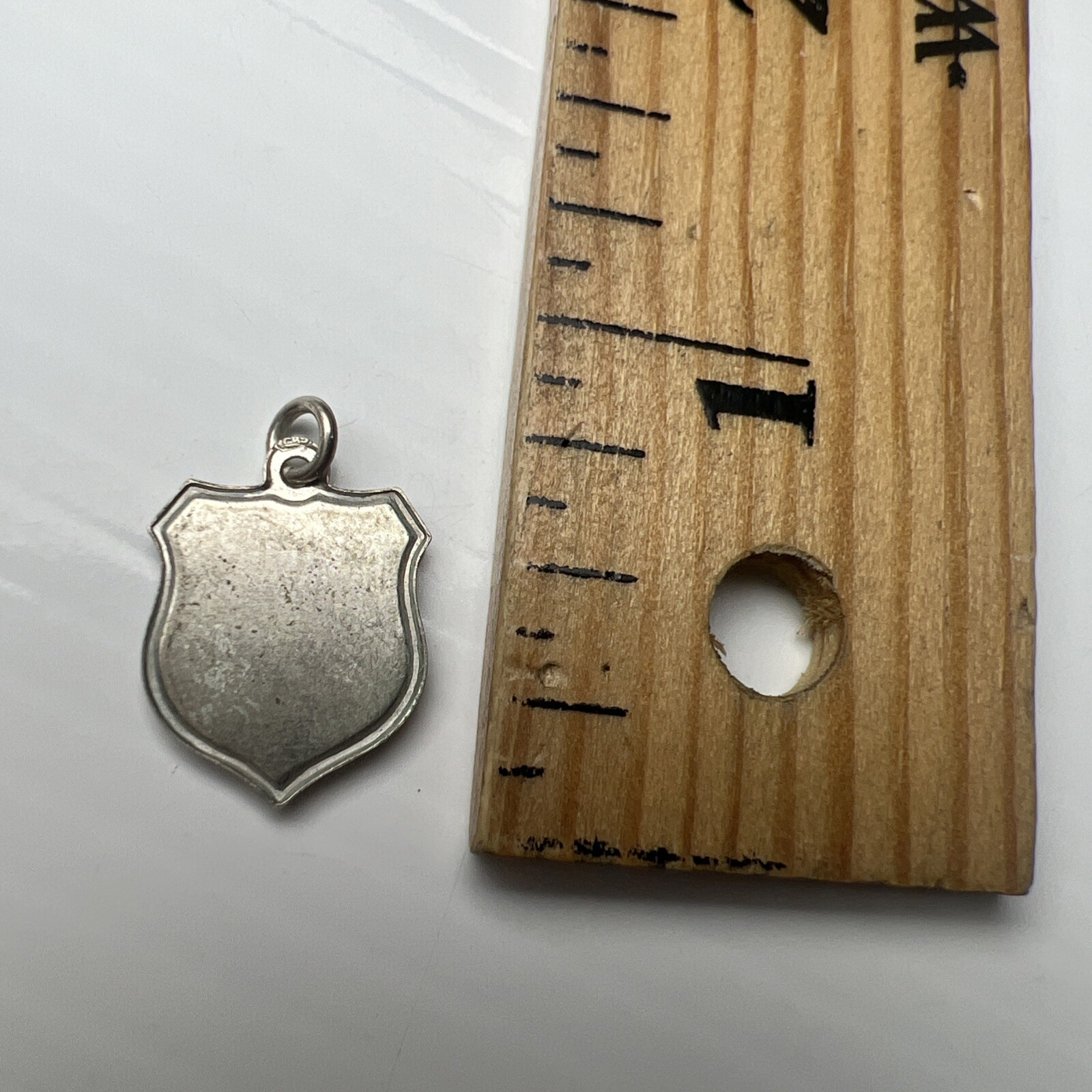 835 Sterling Silver Retro Pendant Charm Holland Enamel Windmill Blue Shield