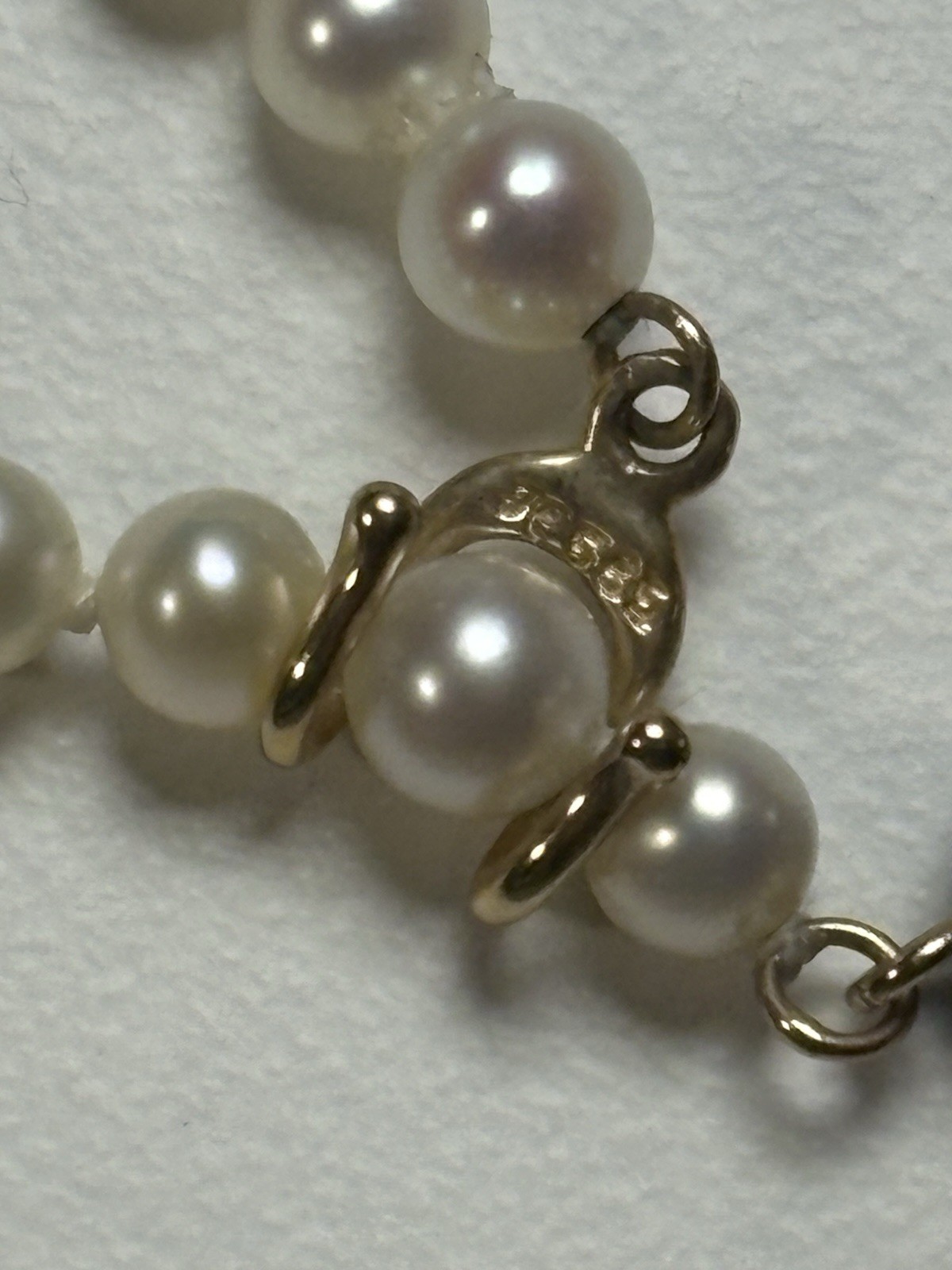 Cultured Pearl 14k Gold Lariat Necklace 18in