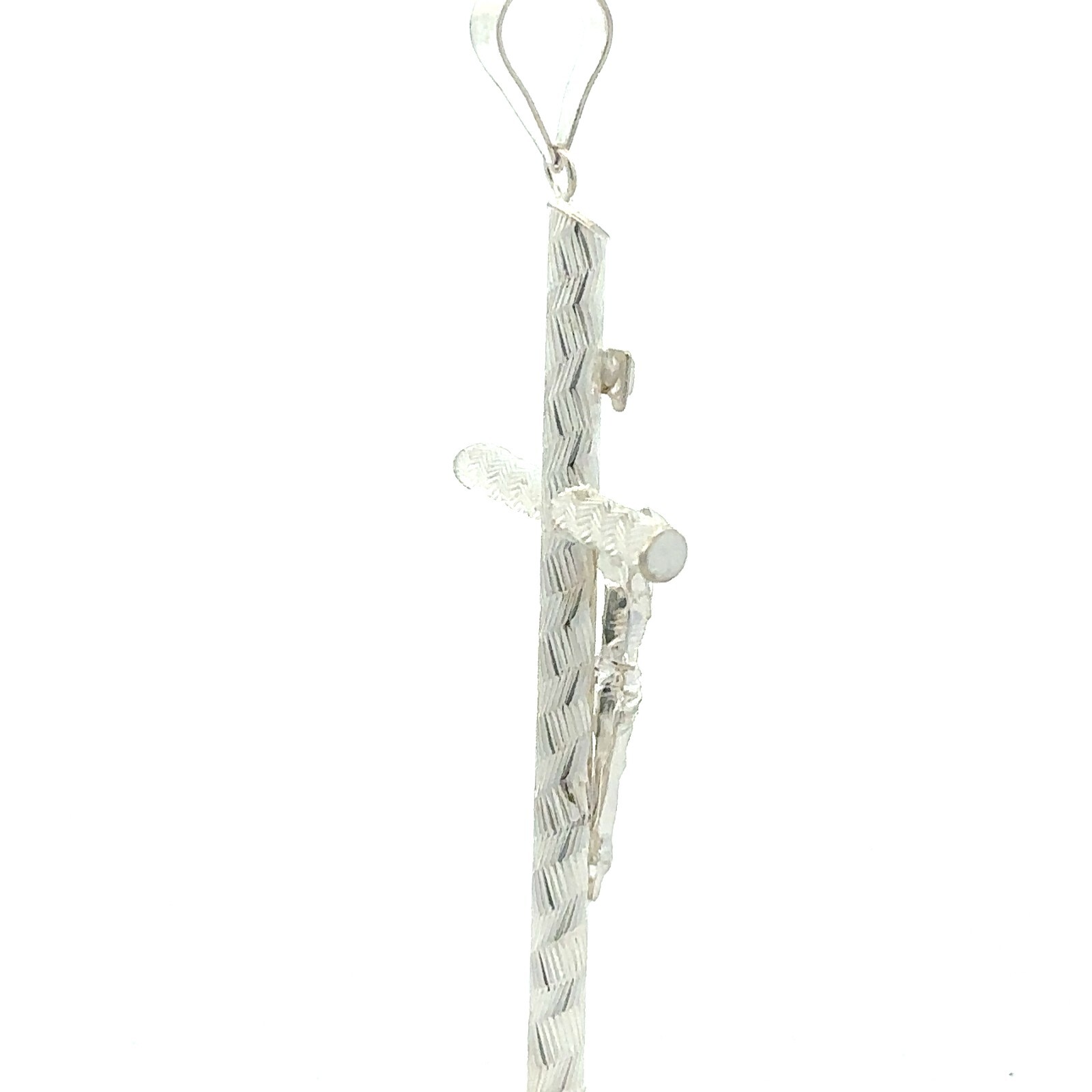 Sterling Silver Crucifix/Cross Pendant (1 1/2 x 2 3/4 Inch)