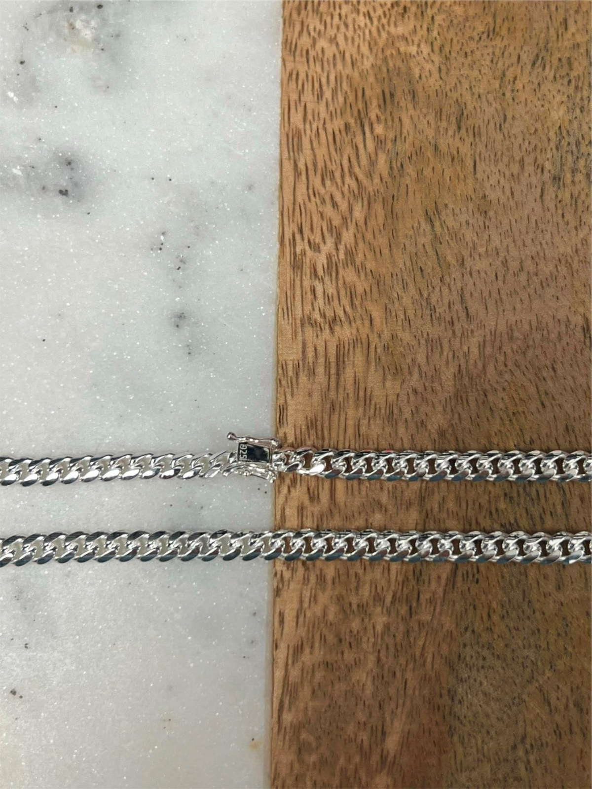 925 Sterling Silver Miami Cuban Link Chain Or Bracelet Solid Box Lock 5mm