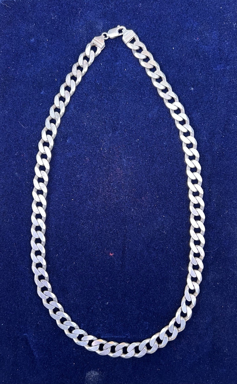 Vintage 24” ITALY .925 Sterling Silver Men’s Heavy Curb Cuban Links Chain 112 gr