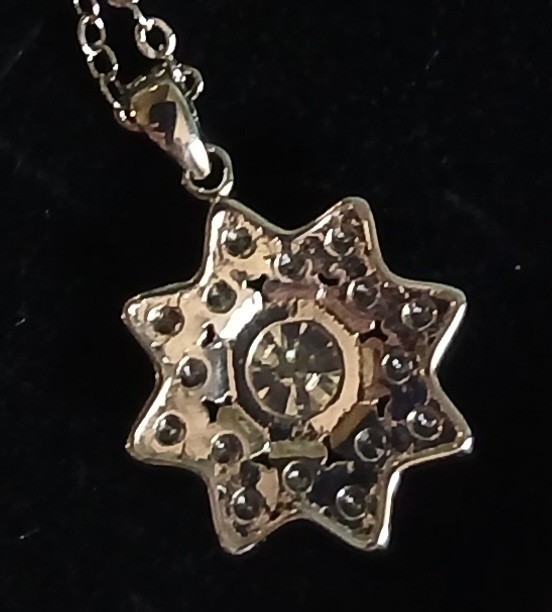 Real Moissanite Necklace Pendant, Certified 1.0CT. Tested GRA certificate Incl.