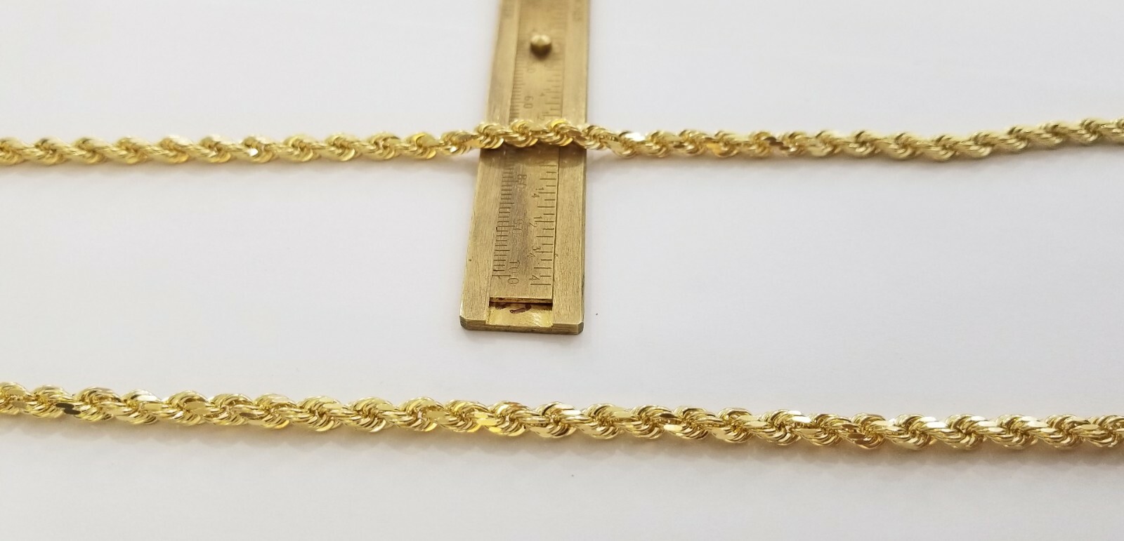 Real 14K SOLID Yellow Gold Rope Chain 5mm 20-28Inches necklace Lobster Lock 14kt