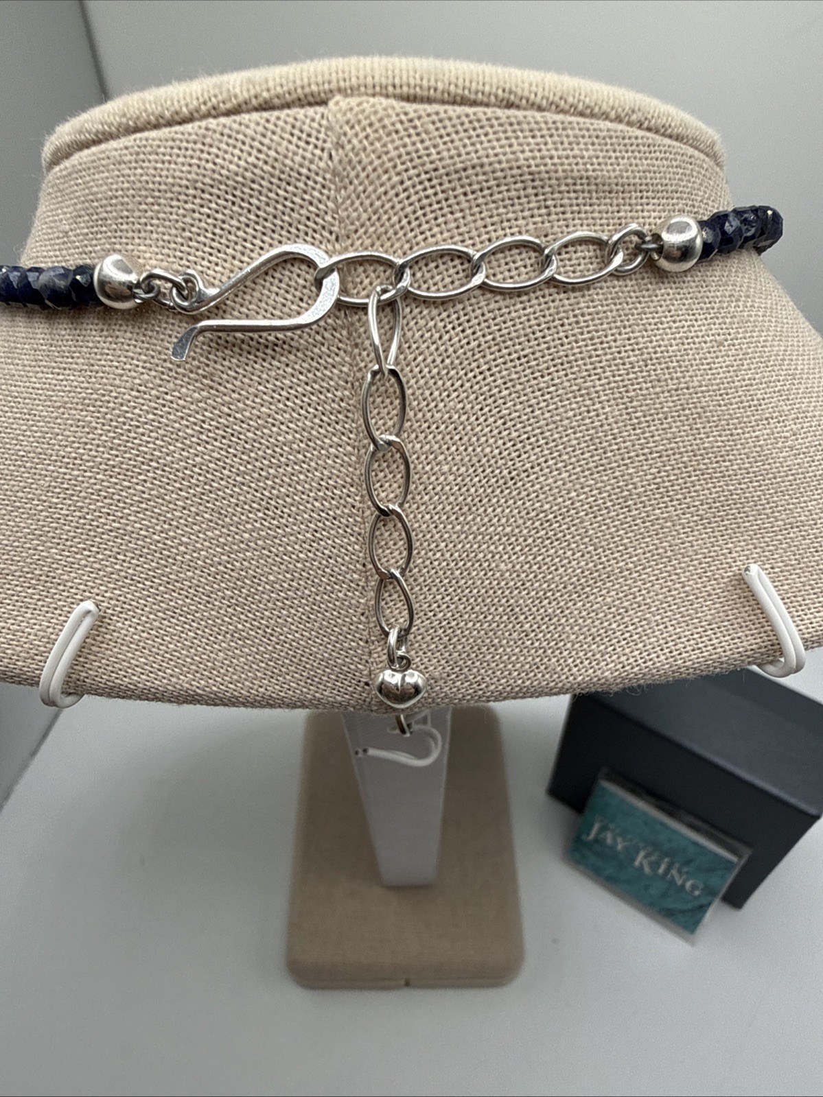 Jay King Mwezi Moon Blue Sapphire & Sleeping Beauty Turquoise 925 Necklace