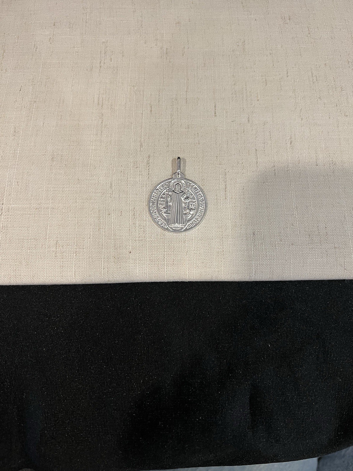 925 Sterling Silver Mens Womens St Benedict San Benito Protection Medal Pendant