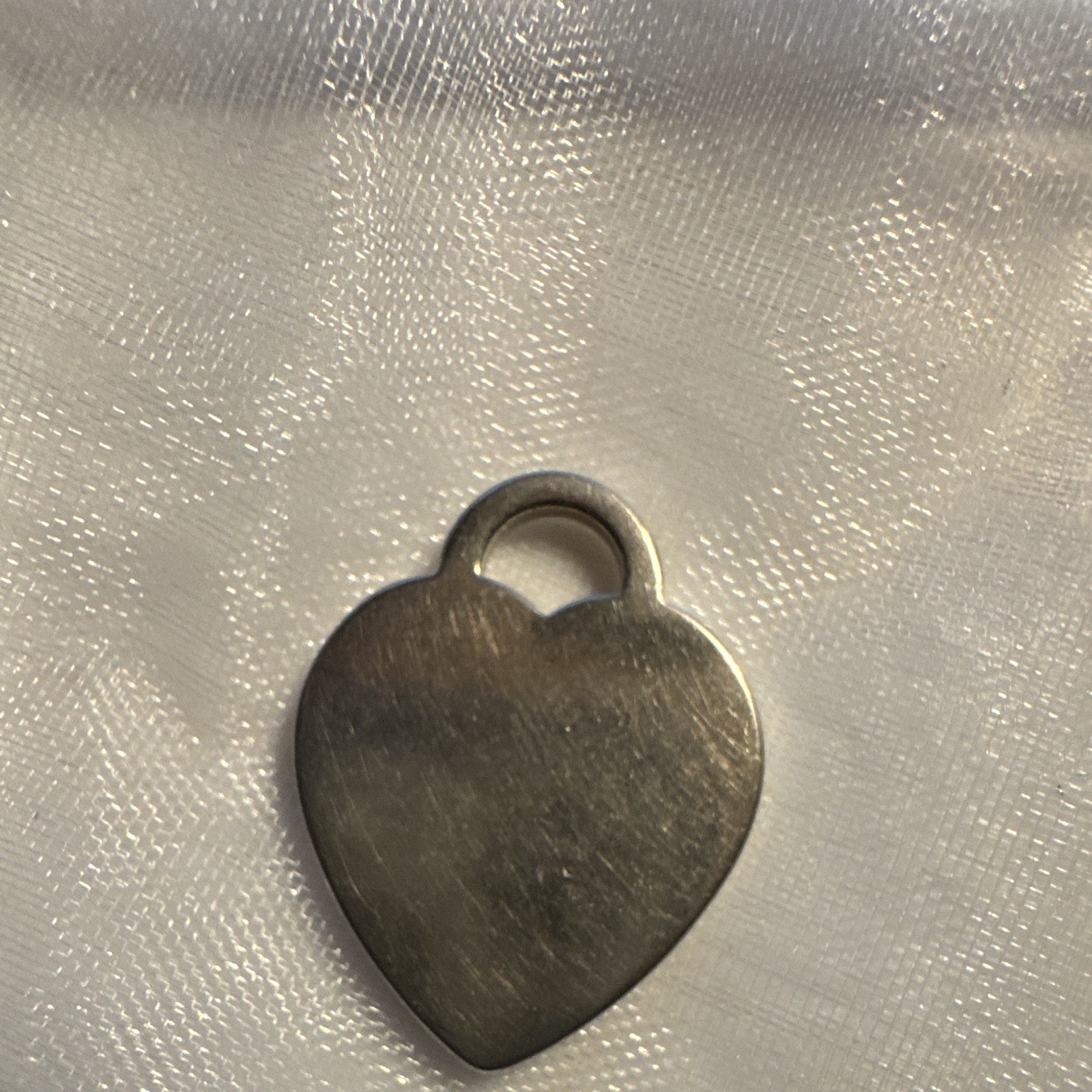 Tiffany & Co. Return to Tiffany Heart Tag Charm Pendant Sterling Silver 925