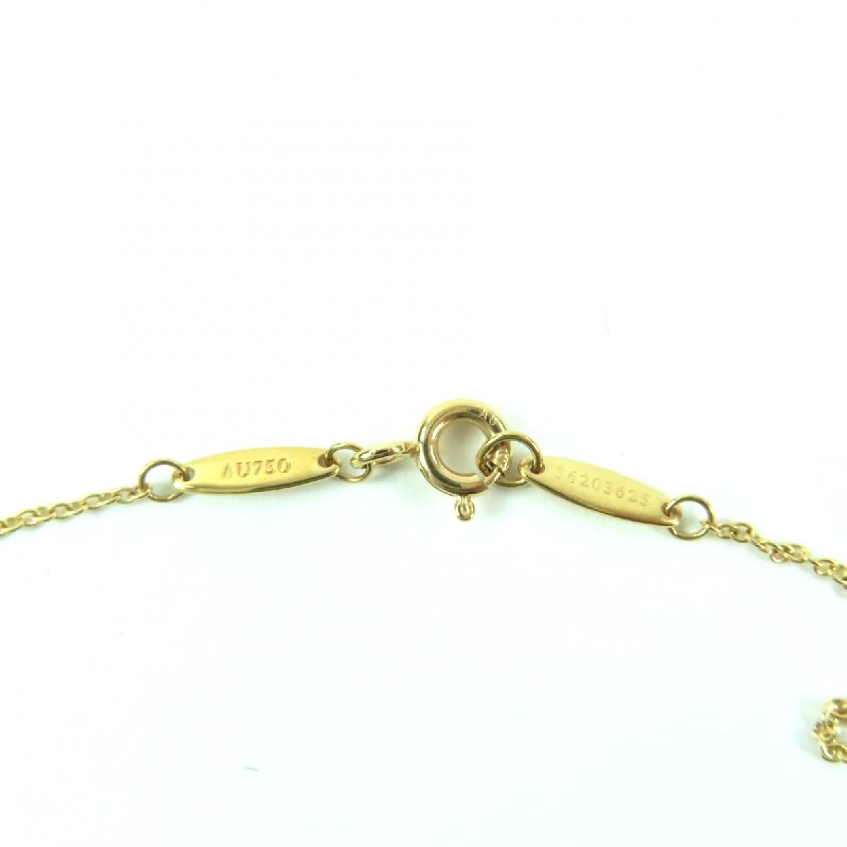Tiffany & Co. Elsa Peretti 750YG By The Yard 1PD Necklace 0.22ct G VVS2 3EX NONE