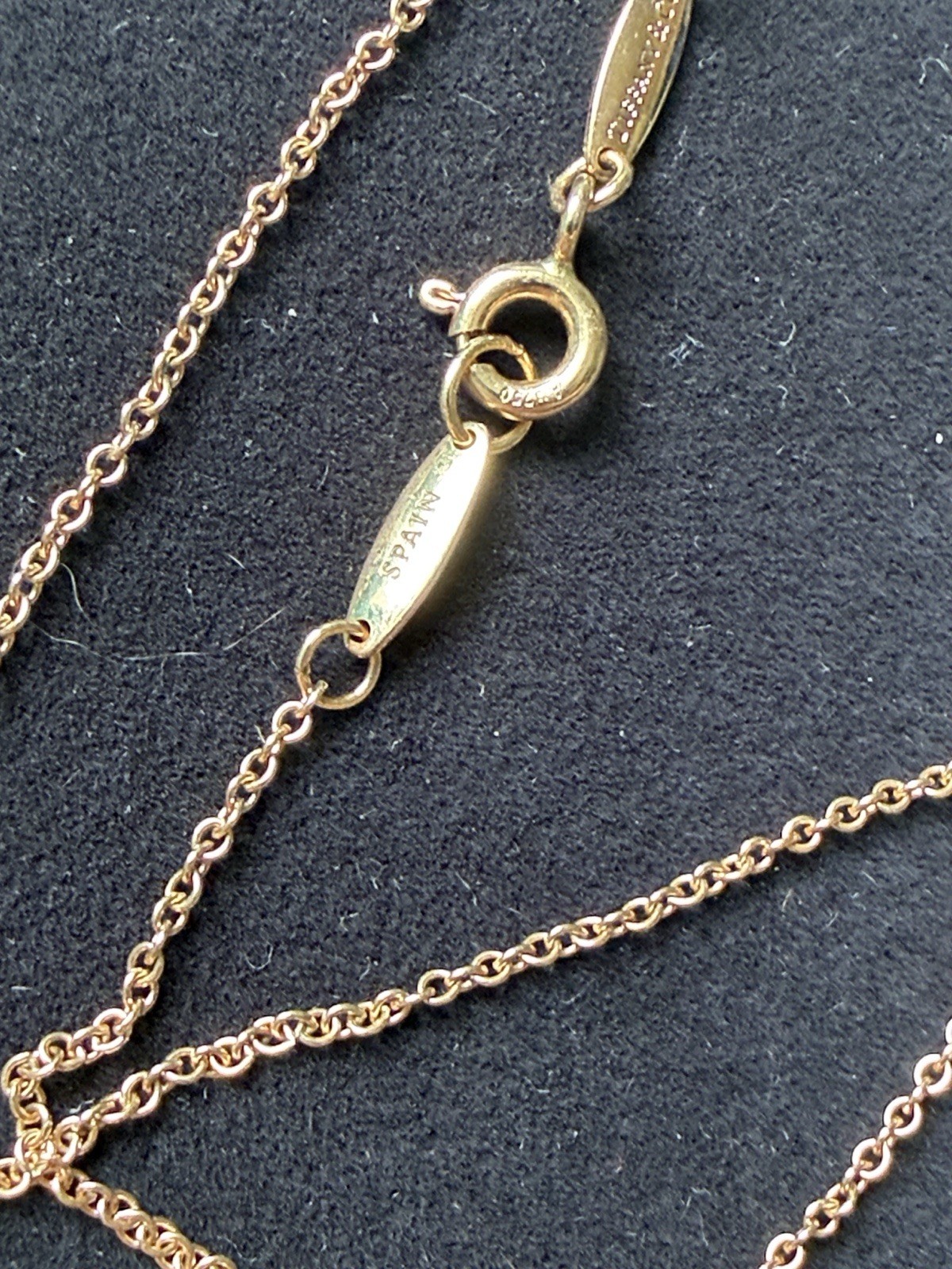 Tiffany and Co Elsa Peretti Rose Gold Single Diamond Necklace