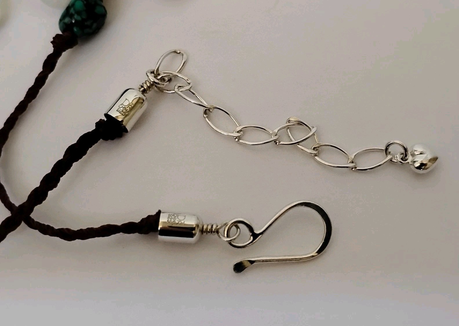 Jay King Mine Finds Mother of Pearl Turquoise Knotted Cord Layered Necklace