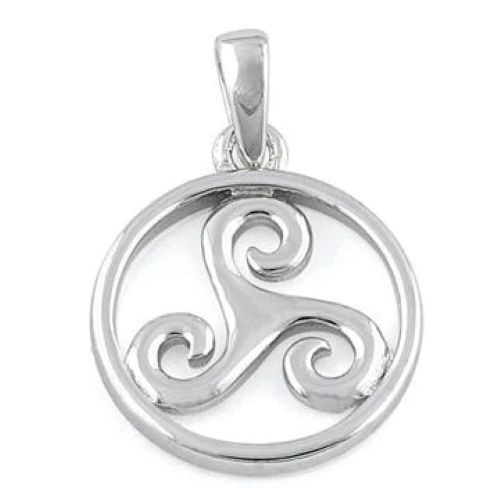 925 Sterling Silver Pendant for Necklace Key, Animals, Celtic Druid, Birds, OM