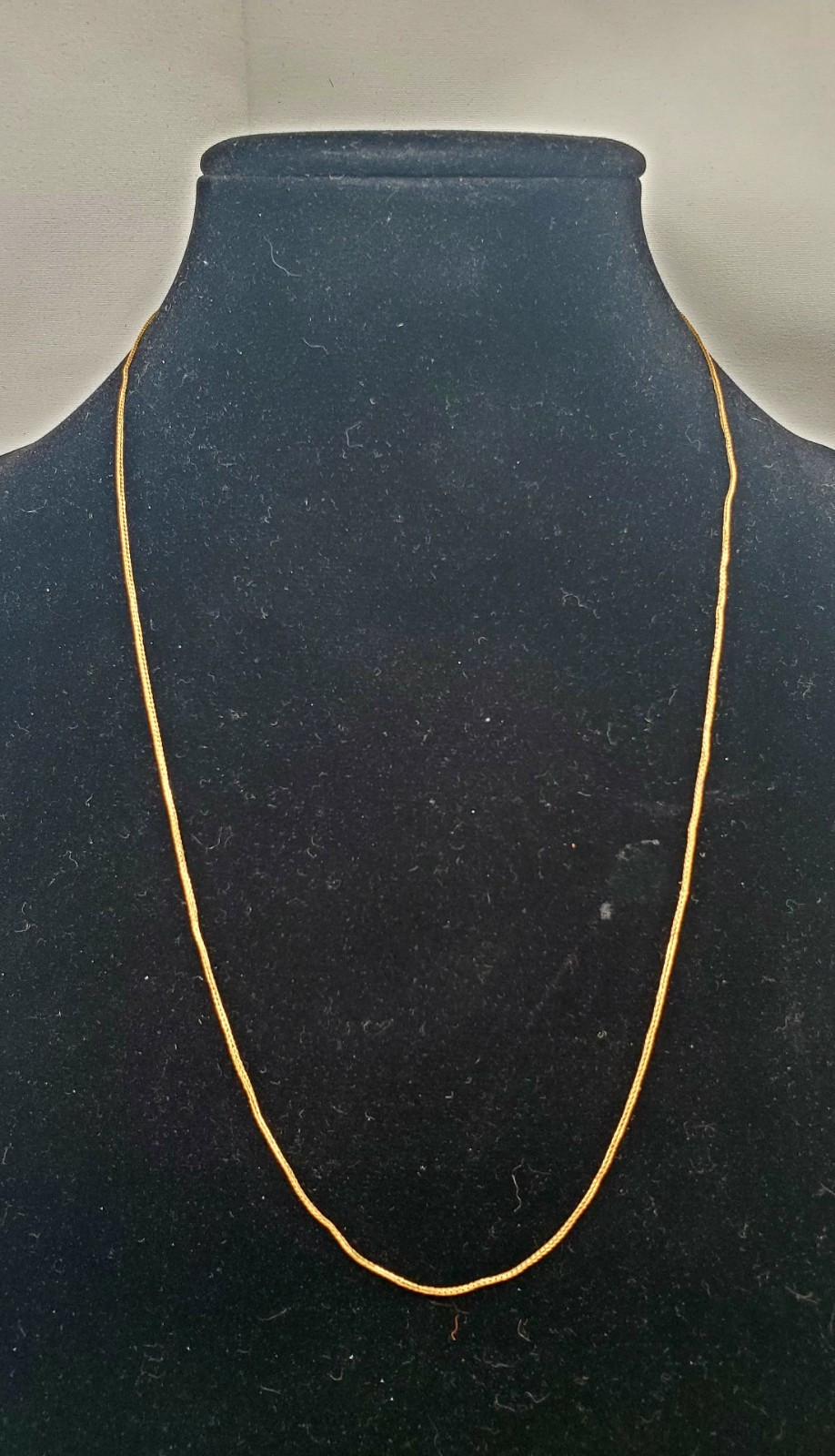 750 18K SOLID YELLOW GOLD .8mm Wheat Spiga Espiga Chain Necklace 23.5″ 2.1g