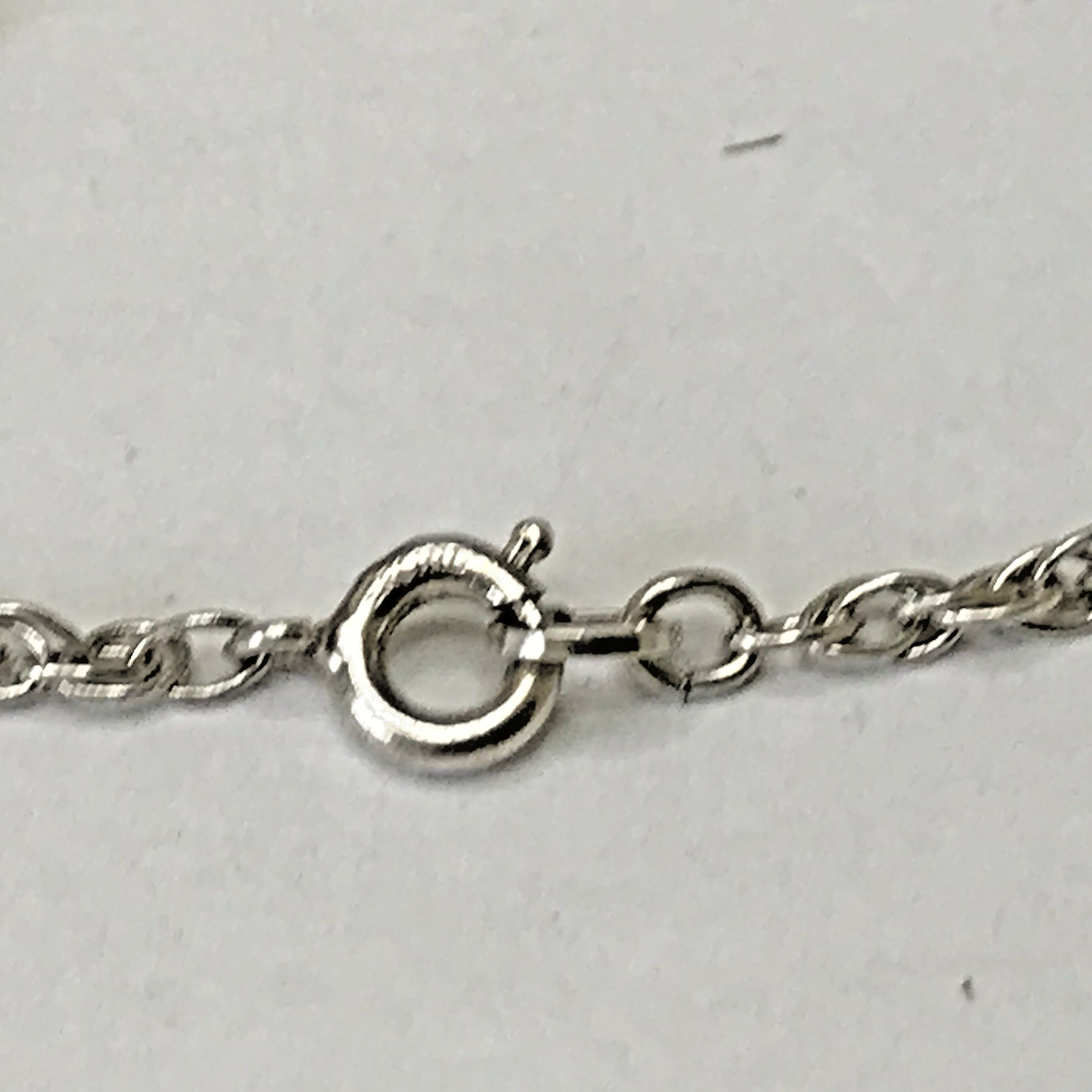 Vintage Sterling Silver Necklace 24” 2mm Twist Rope Wheat 4.85grams (Z14)