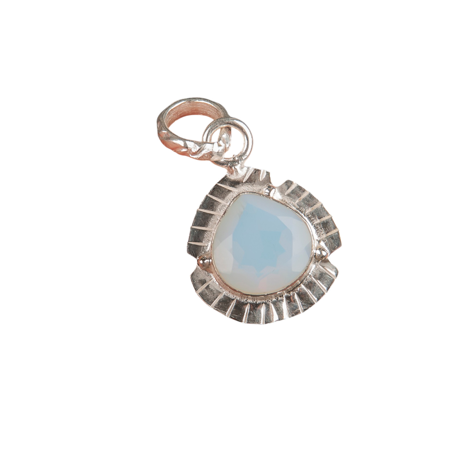 Milky Opal Gemstone 925 Sterling Silver Designer Pendent 1.15″ For Anniversary