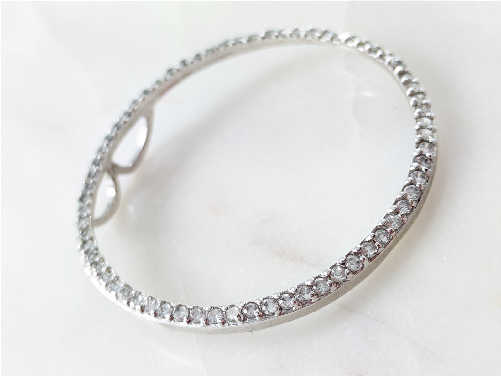 ATI Annika Witt Vintage Solid Sterling Sparkling Gemstone Ring Pendant 3.6 Grams