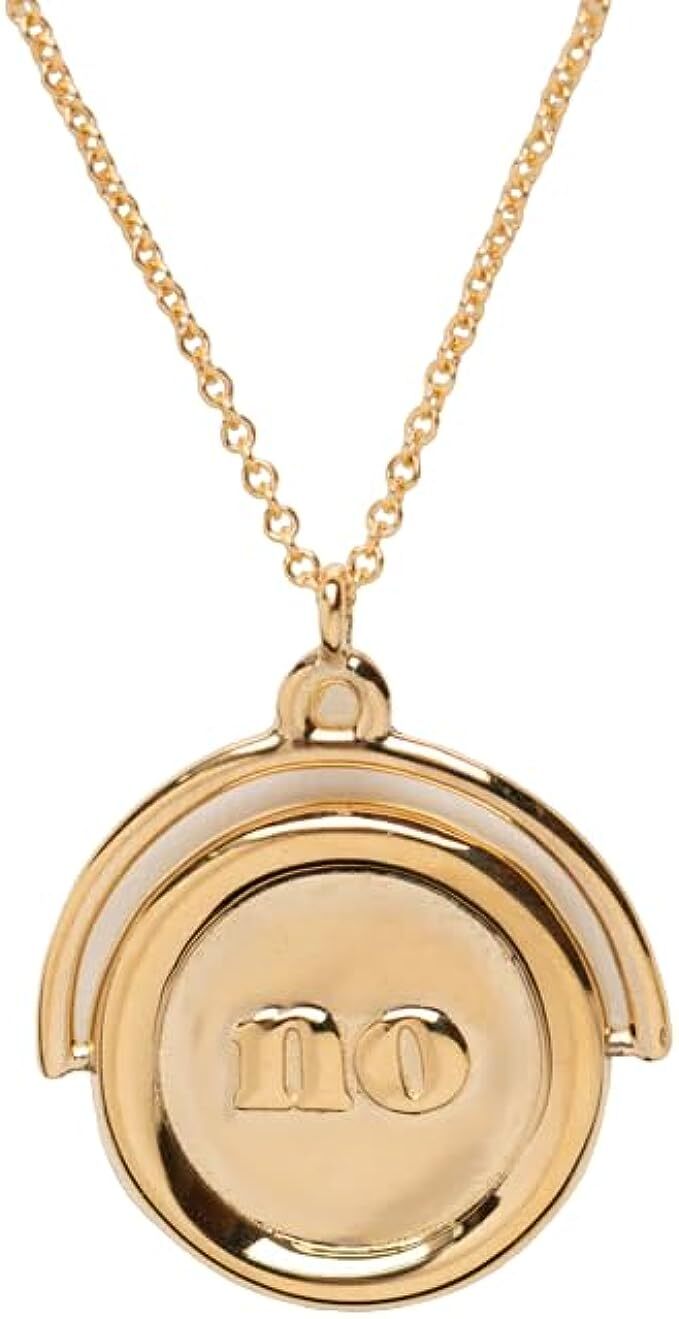 YES OR NO PERSONALISED 925 STERLING SILVER CHRISTMAS WOMENS PENDANT NECKLACE
