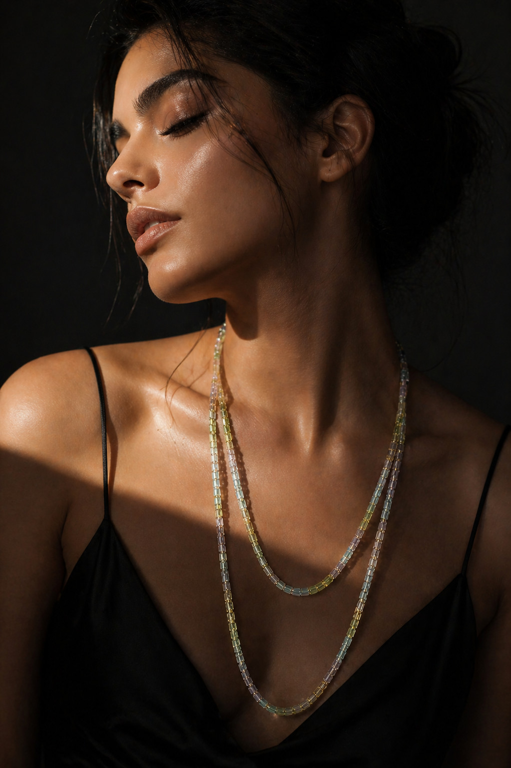 Elegant Multicolor Gemstone Beaded Necklace