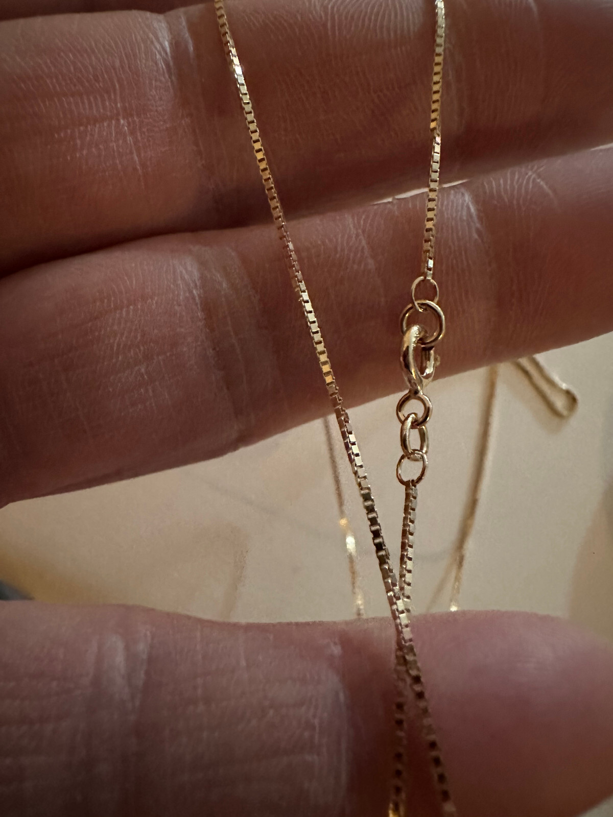 9ct Yellow Gold 1mm Box Venetian Link Chain 30″ / 75cm Chain (G53V)