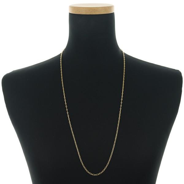 Rare Auth Cartier Chain Necklace Link 70cm Long 18K 750 Yellow Gold