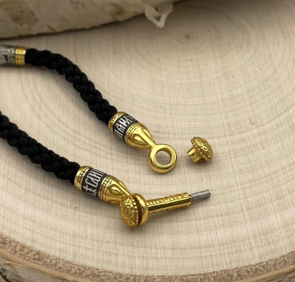 Sterling Silver 925 Gold Plated Silk Gaitan 12 Apostles 55-70 cm 11.7g Handmade