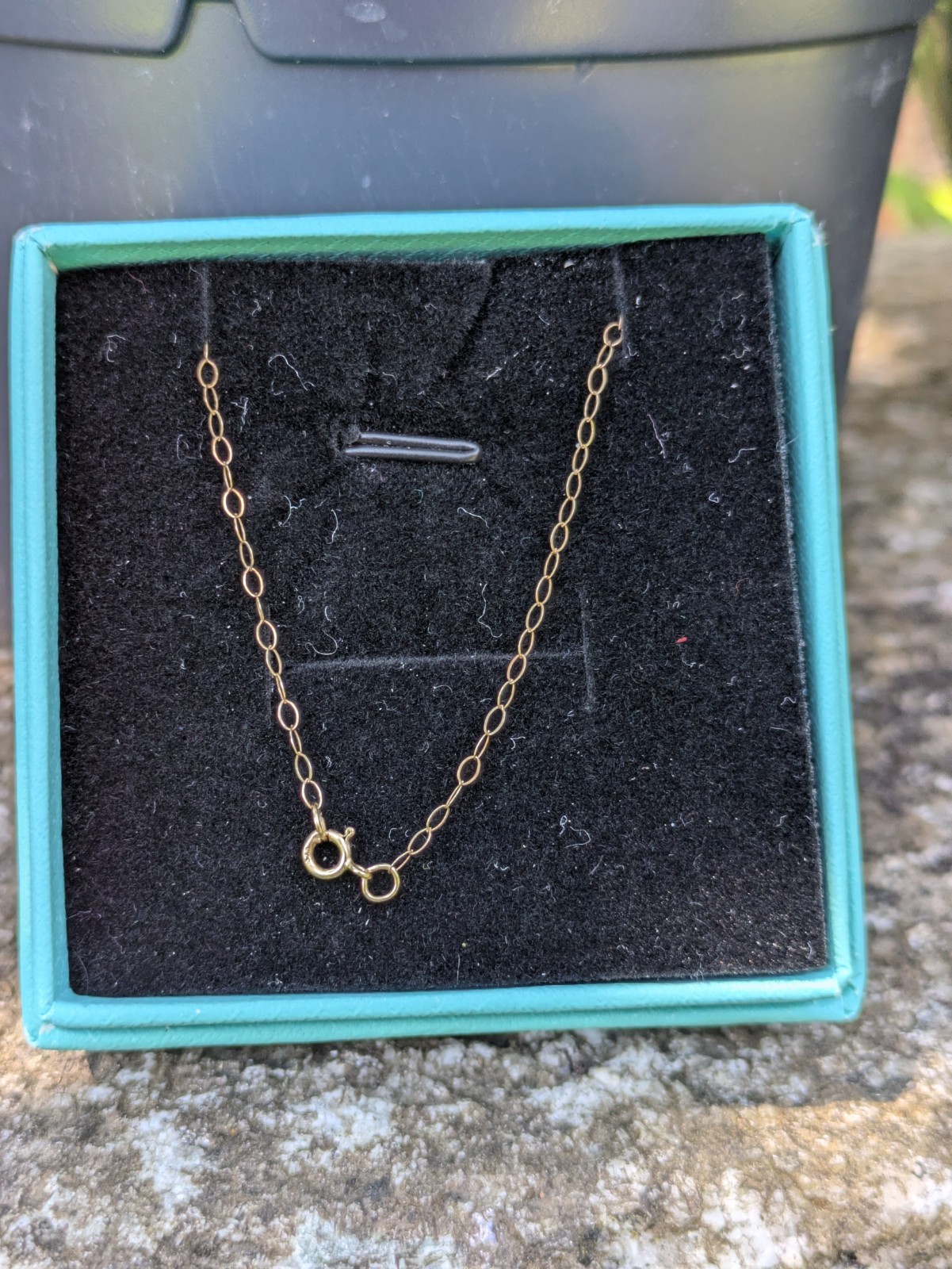 Ladies 9ct 375 Yellow Gold Fine Oval Link Necklace Chain 50cm