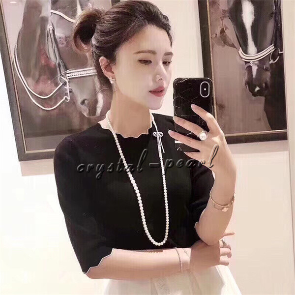 36 inch very beauthful AAA 9-8 MM SOUTH SEA WHITE PEARL NECKLACE