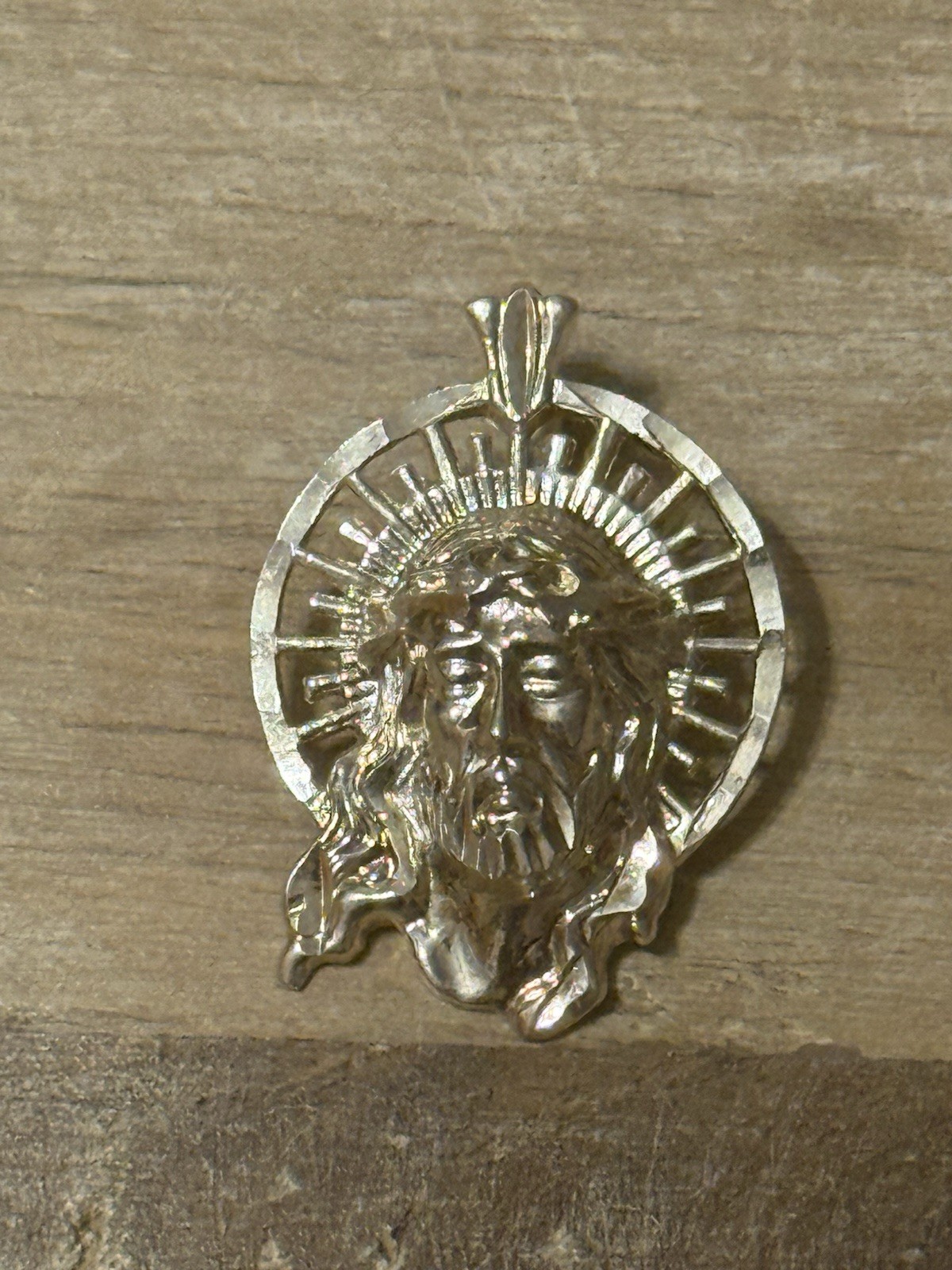 .925 Silver Jesus Piece Pendant