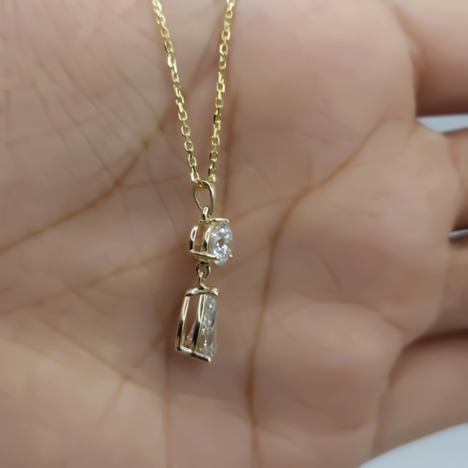Beautiful 3Ct Certified Round Cut White Diamonds Pendant In 925 Sterling Silver