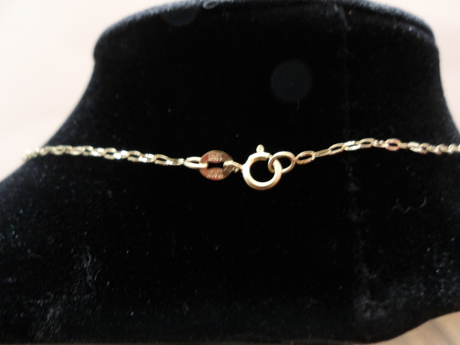 NWT 10K YELLOW GOLD MINI PAPER CLIP CHAIN
