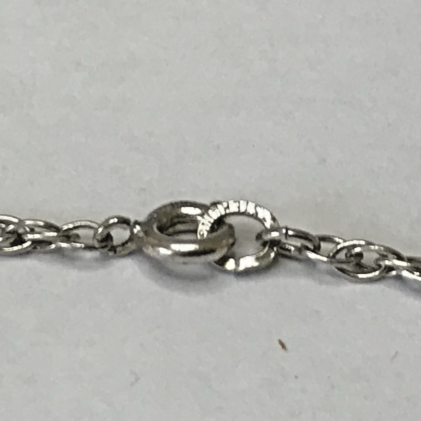 Vintage Sterling Silver Necklace 24” 2mm Twist Rope Wheat 4.85grams (Z14)