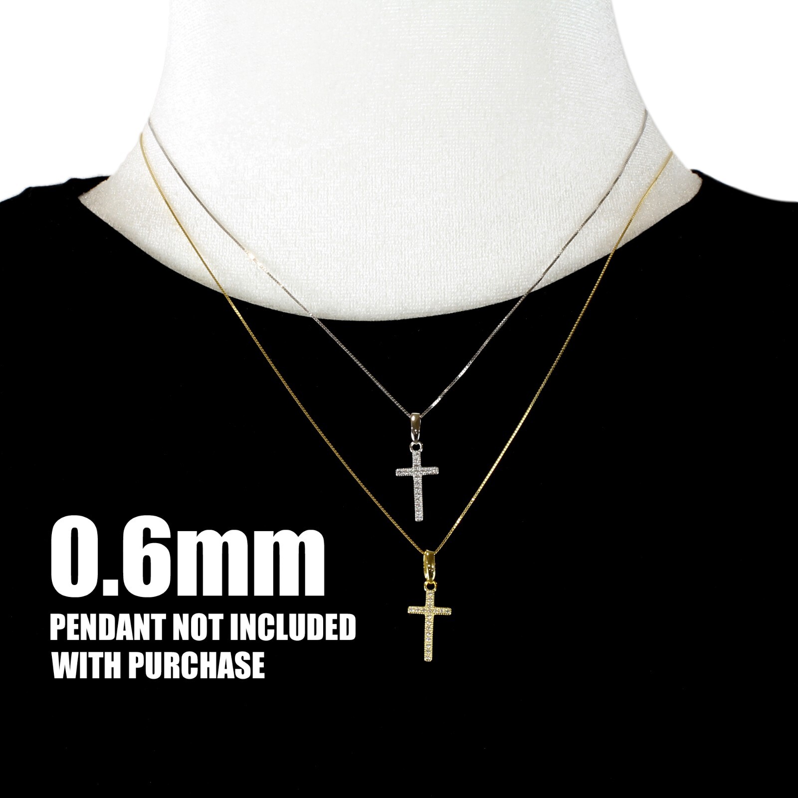 Guaranteed 10K or 14K Gold Box Chain Necklace Two Sizes – All Lengths
