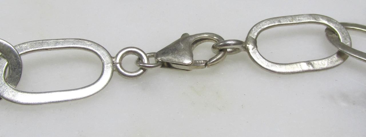 Long Sterling Silver Oval Link Chain / Necklace ~ 34″ ~ 49.2grams ~ 3-D430