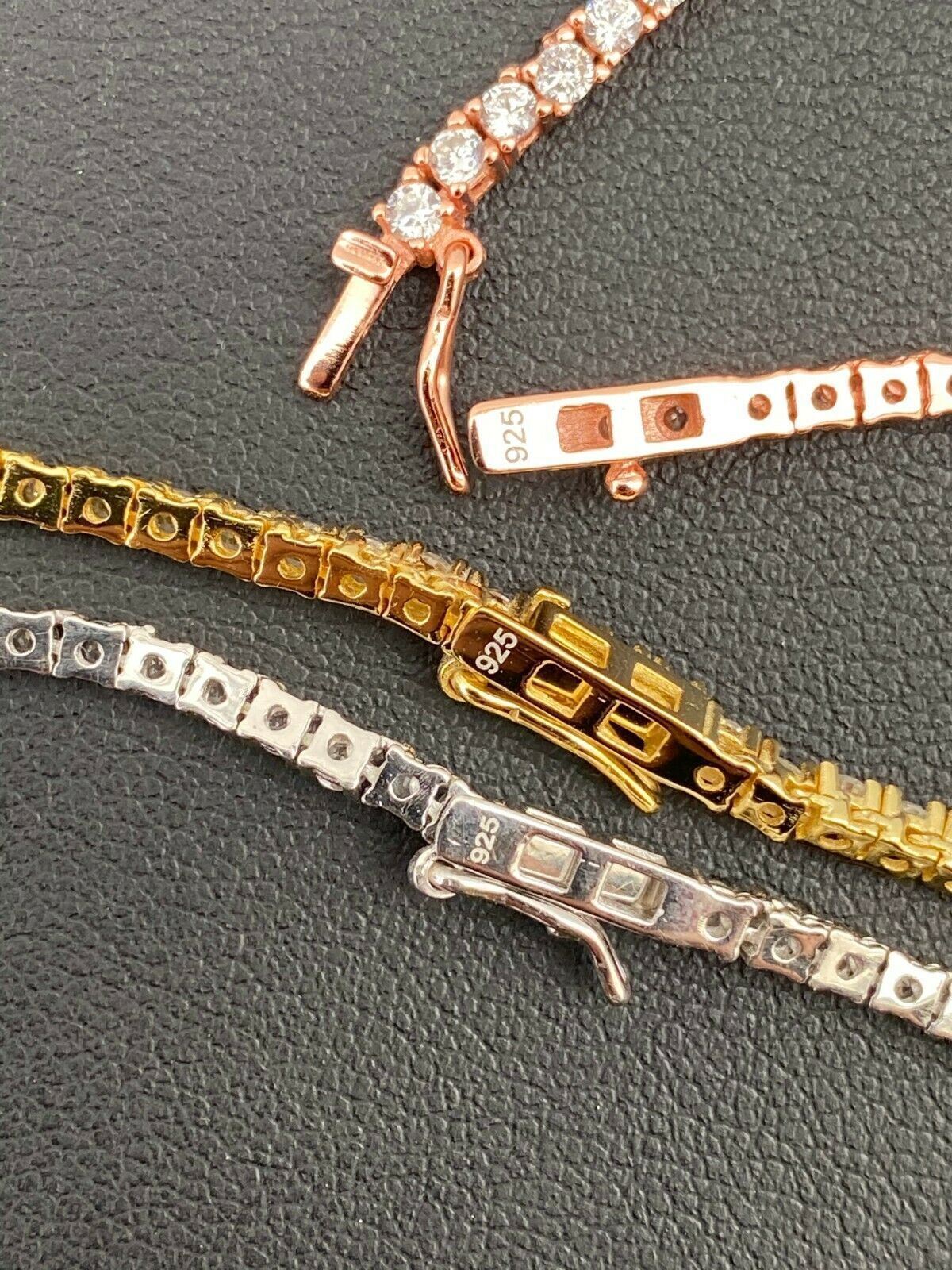 2mm Women Tennis Chain MOISSANITE Necklace Hip Hop Men 925 Sterling Silver GRA